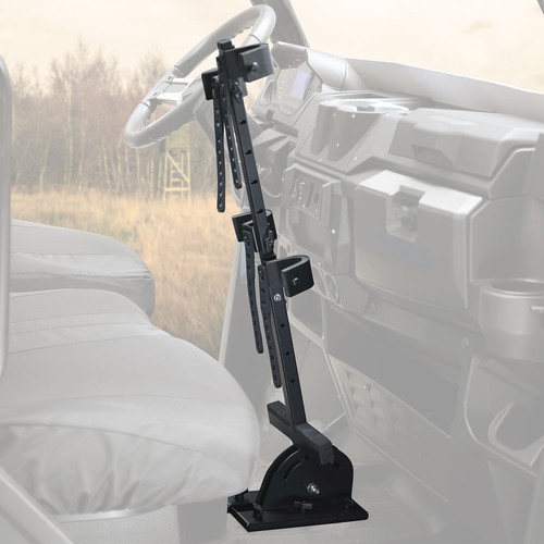 UTV Vertical Adjustable Height Gun Holder Rack Mount to Cab Floor or Cargo Bed - Picture 1 of 13