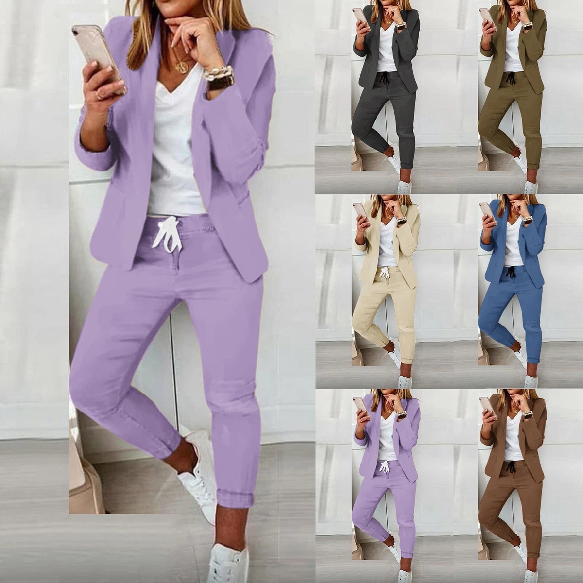 Womens pant 2024 suit set