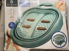 Eternal Stress Relief Collapsible Foot Spa   Blue