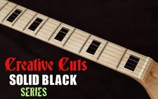 Jaguar Jazzmaster Style Blocks Fretboard Inlay Stickers for Guitar BLACK