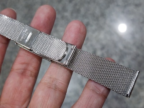 Nos Rare vintage orient Bracelet 18mm Straight end pieces Mesh band. - Picture 4 of 5