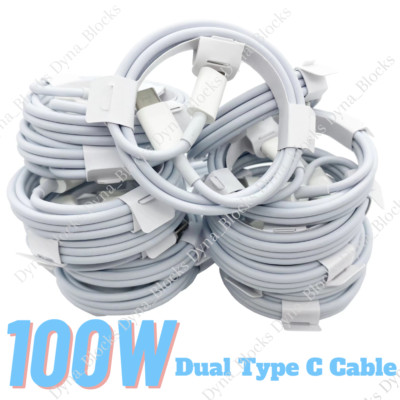 100W Type-C to USB-C FAST Charger Cable Cord For MacBook Pro Air iPad iPhone 15