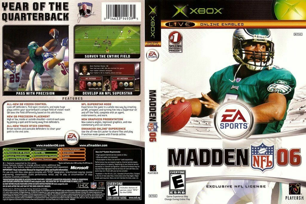 Madden nfl 06 xbox hot sale 360