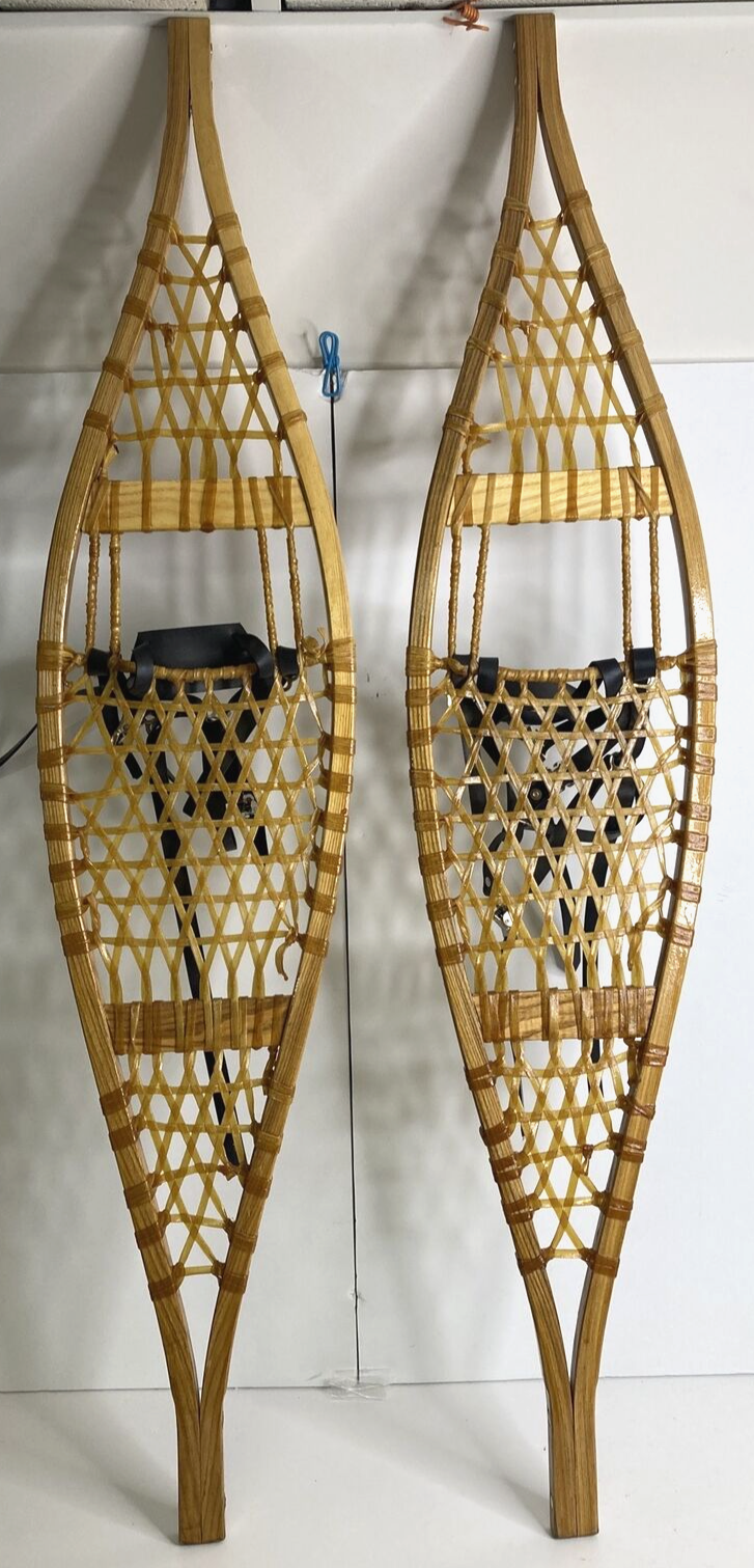 Ojibwa Finished Snowshoes with Neoprene Bindings 9.5 x 48 eBay