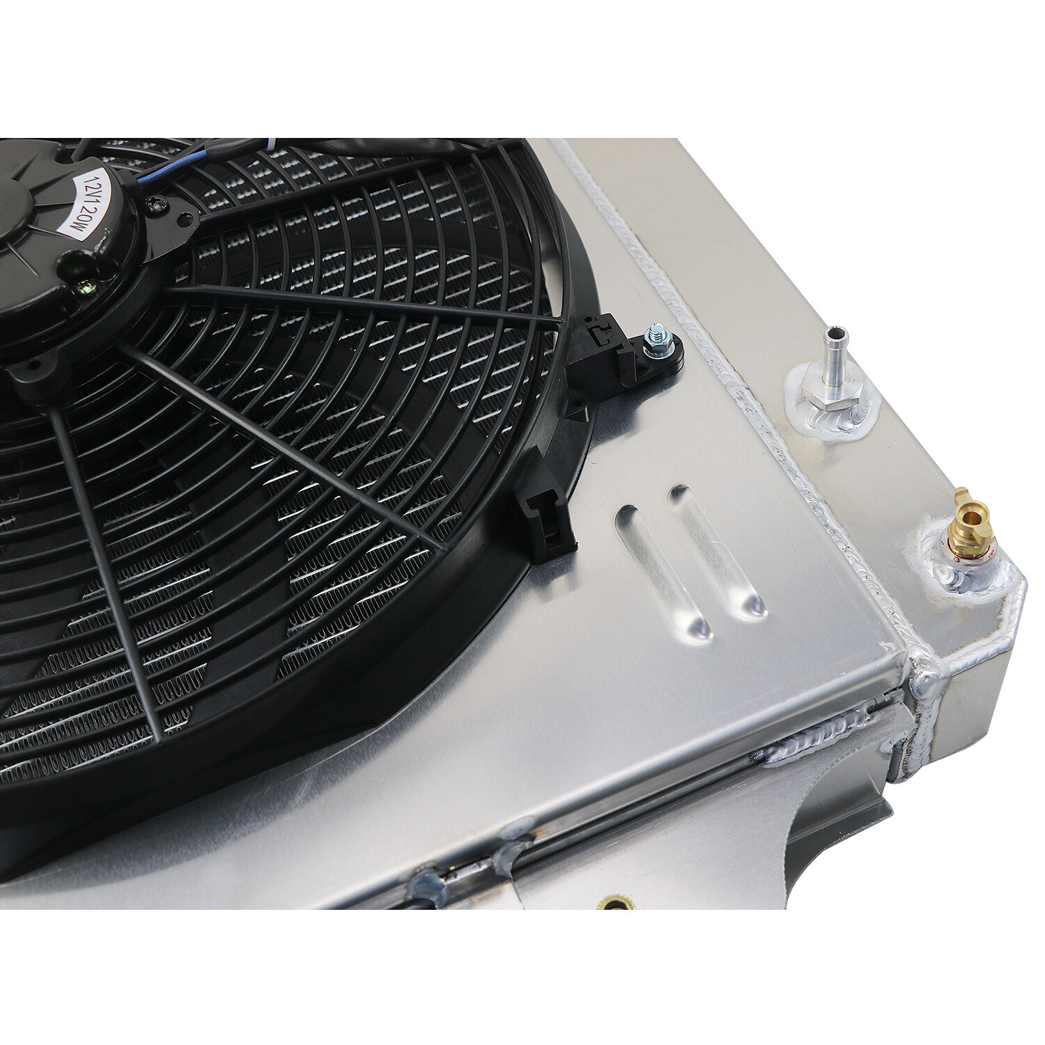 4 Row Radiator Shroud Fan For 1987-2006 Jeep Wrangler TJ YJ GM 4.0L Chevy V8 Eng thumbnail 7