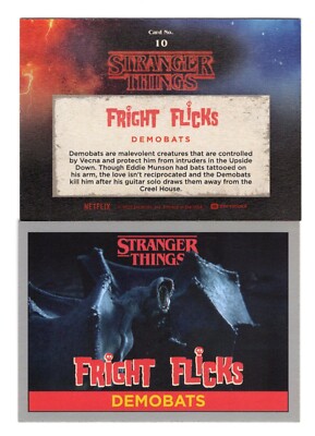 2023 ZEROCOOL STRANGER THINGS FRIGHT FLICKS DEMOBATS SILVER PARALLEL 10