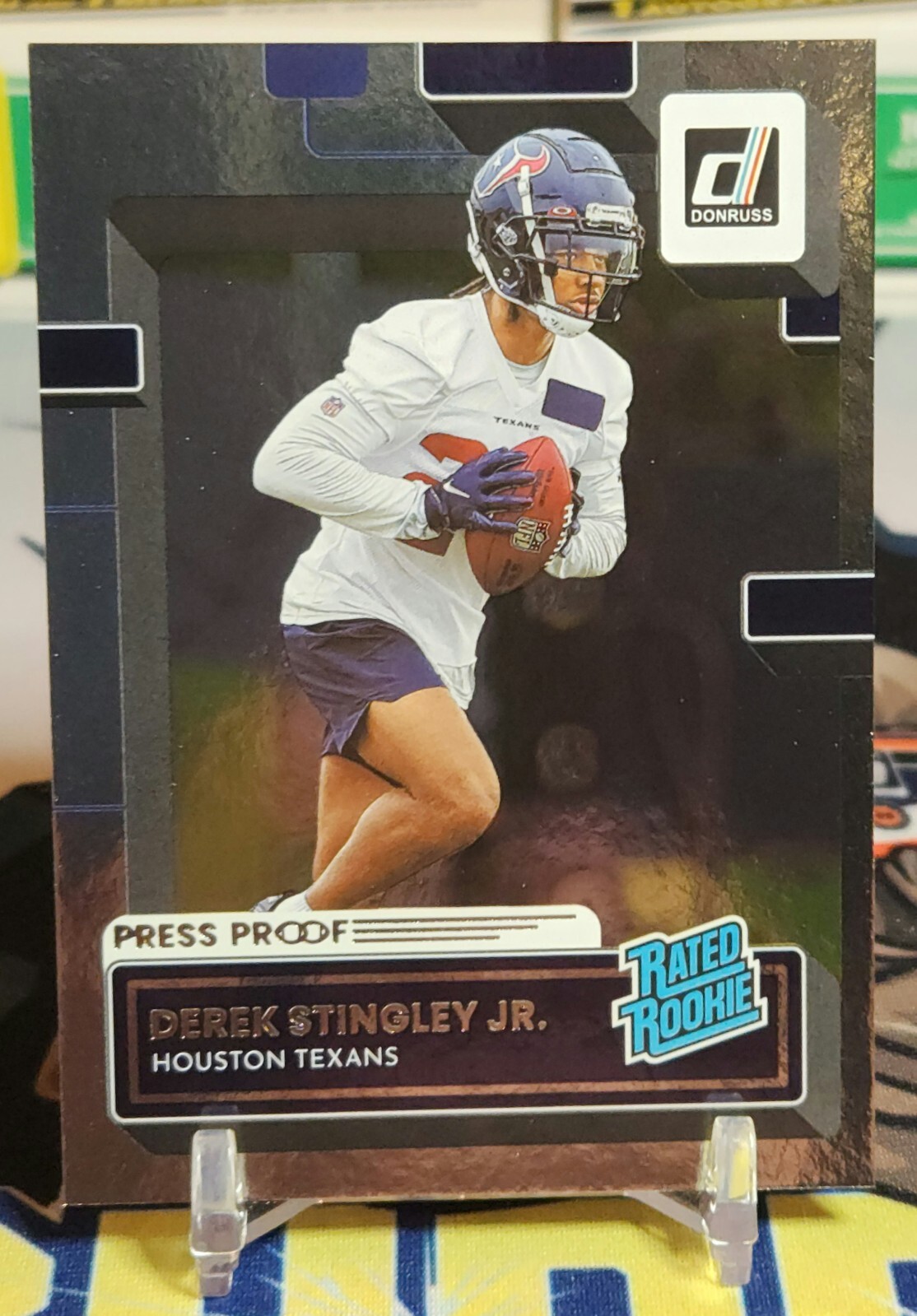 2022 Donruss Derek Stingley Jr #351 Silver Press Proof Rated Rookie Card /100