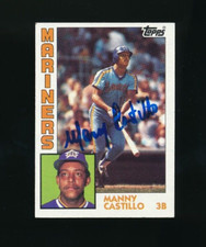 1984 Topps #562 Manny Castillo Signed Auto Autograph blue sharpie tough 02
