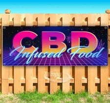 CBD Infused Food Advertising Vinyl Banner Flag Sign Many Sizes Available USA