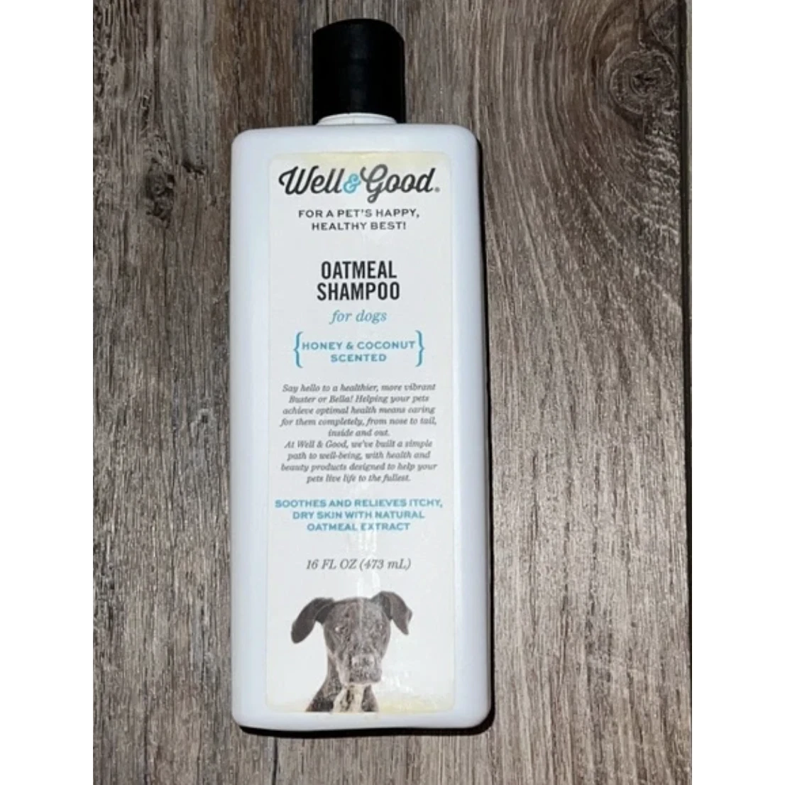 Well Good Oatmeal Shampoo For Dogs Honey Coconut Scented 16 Oz