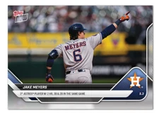 2025 Topps Now Jake Meyers #133 1st Astros Player w/ 2 HR, 2B & 3B IN HAND!