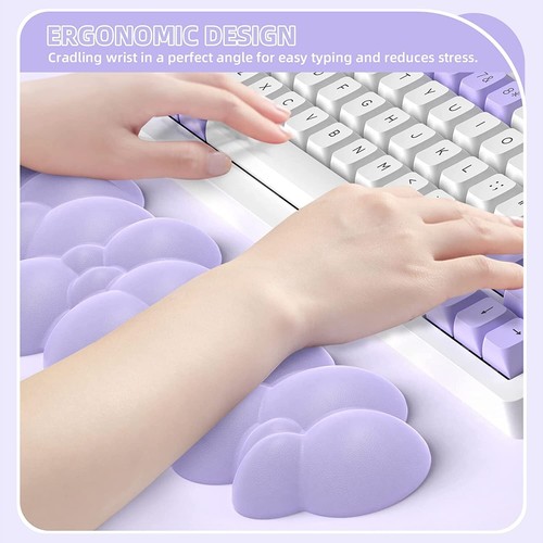 Almohadilla de reposamuñecas para teclado para juegos ATTACK SHARK, espuma viscoelástica reposamanos ergonómica Mac - Imagen 14 de 33