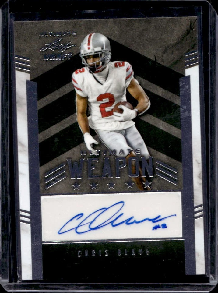Chris Olave Leaf Ultimate Draft Ultimate Weapon Autographs #CO1 Base