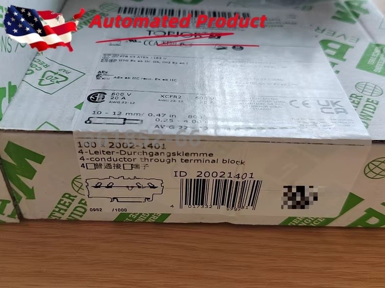 New NIB Lot of 100 2002-1401 4 Conductor Through Terminal Blocks Fast Ship *mq