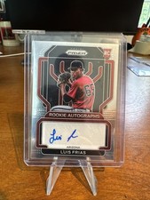 Luis Frias Arizona Diamondbacks MLB 2022 Panini Prizm Rookie Autographed Card. rookie card picture