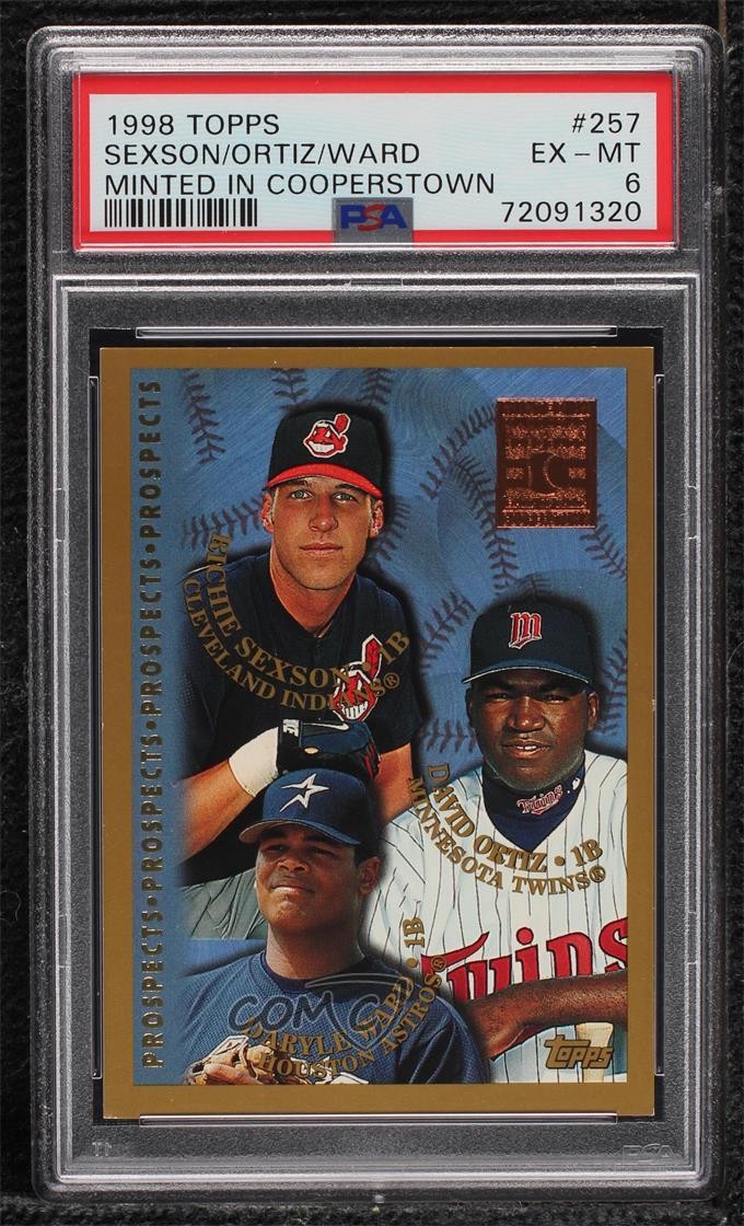 1998 Topps Prospects Minted in Cooperstown Richie Sexson David Ortiz HOF 0kd8
