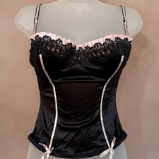 Victoria Secret Vintage Y2K NWT Black  Pink Corset 36B