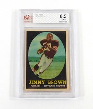 1958 Topps Football Jim Brown #62 Cleveland Browns BVG 6.5