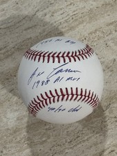 SUPER RARE Jose Canseco 86 AL ROY 88 AL MVP 40/40 CLUB STAT SIGNED AUTO BASEBALL