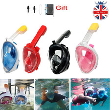 Kids Adults Snorkel Face Mask Swimming Scuba Set Full Anti-Fog Diving For Gopro