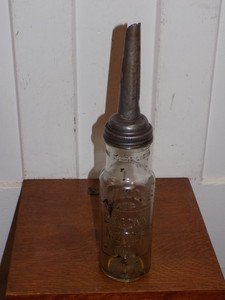 Mobil Oil Glass Bottle | eBay
