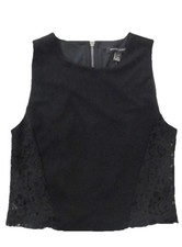 NEW Banana Republic Crop Top Lace Panels size Petite XS XSP