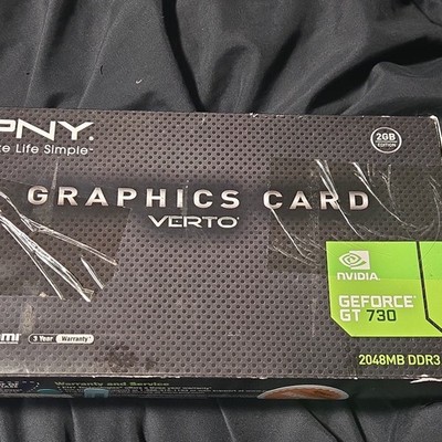 PNY Verto NVIDIA GeForce GT 730 2GB DDR3 SFF PCIe x16 DVI HDMI VGA