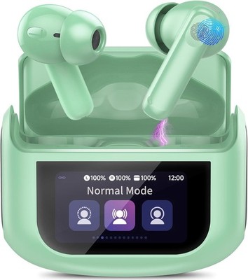Grün 2026 Wireless Ear Buds Bluetooth Kopfhörer, Smart Touchscreen Ohrhörer