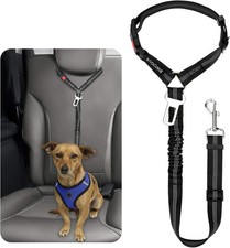 Pet Dog Cat Seat Belt Adjustable Reflective Car Safety Restraint Leash