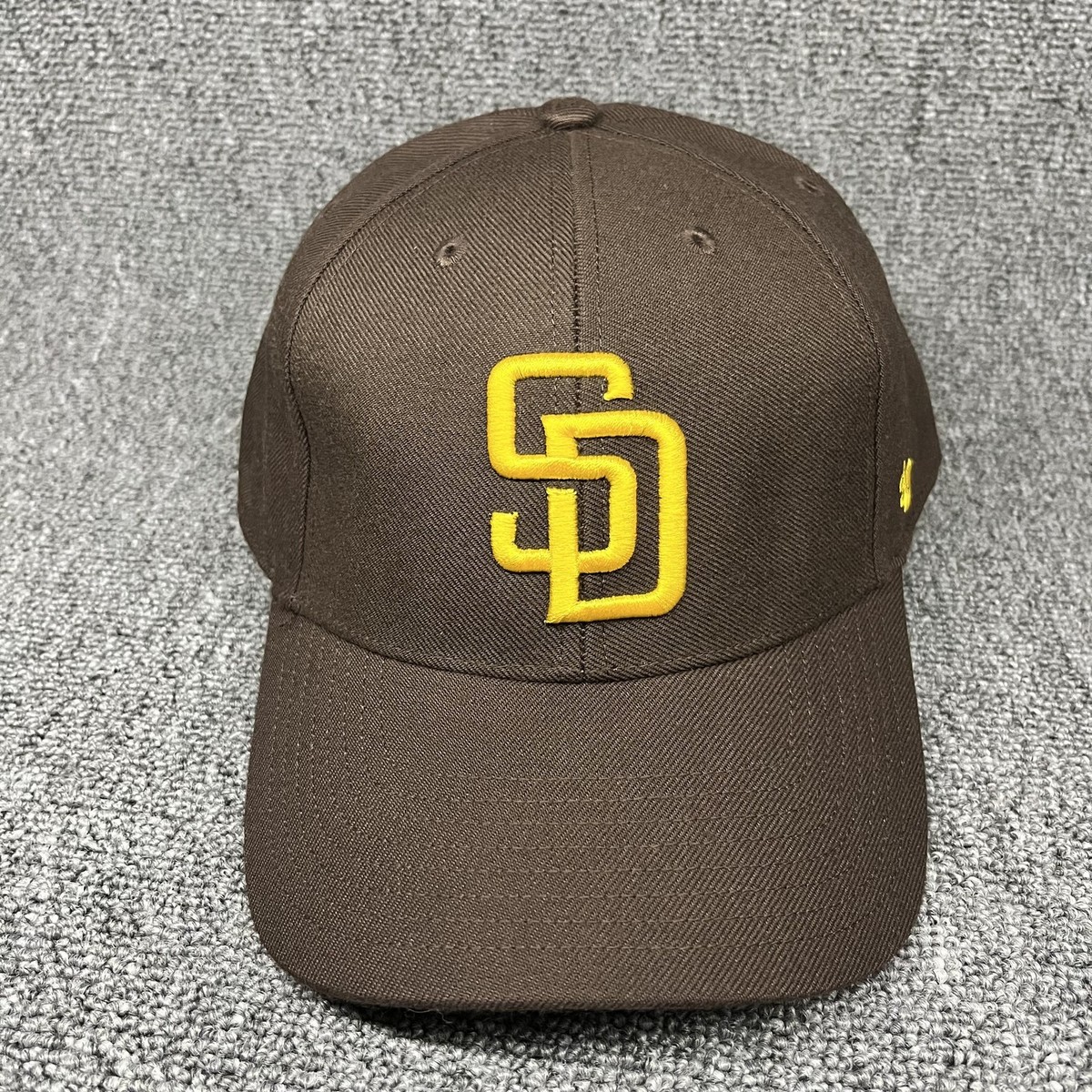 San Diego Padres '47 Brand MVP Hat Brown Yellow Adjustable MLB Baseball Cap