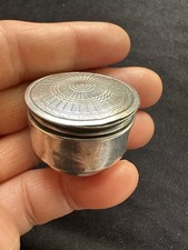 Antique Hallmark Sterling Silver Pill Box Some Damaged As Found