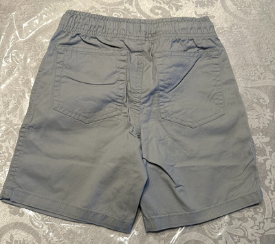 NWT Boys XS M L XL Cat & Jack Gray Pull On Drawstring Elastic Waist Twill Shorts
