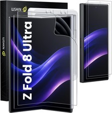 2PCS Screen Protector for Samsung Galaxy Z Fold 8 Auto Alignment Frame Crease Re