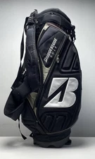 Bridgestone Stand Stand Bag Black 6-Way Divide Dual Strap Golf Bag