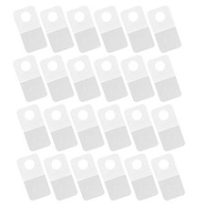 500pcs Clear Self-Adhesive Hang Tabs - Label Hanger Tags Clear Sticky Plastic