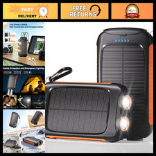20000mAh Solar Power Bank, USB-C Portable Charger for Travel  Camping