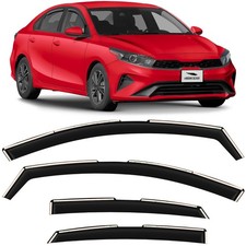Sun Rain Visors Wind Rain Guards For 2019-2024 Kia Forte Shatterproof