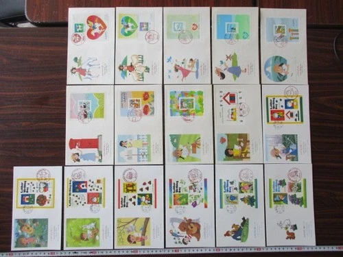 Japan Stamp First Day Cover Letter Writing Day Souvenir Sheet 16 Cover 1990～2005