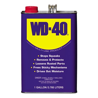 WD-40 490118 Multi-Use Product, One Gallon [4-Pack]
