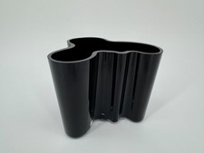 ALVAR AALTO IITTALA SAVOY VASO VETRO NERO DESIGN VINTAGE