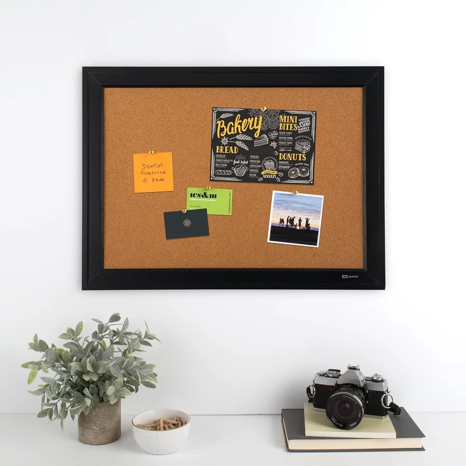 Stylish 17x23 Cork Board with Black Frame - Perfect for Vision Boards & Messages - Image 4 of 4