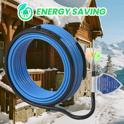 #ad 120V Self Regulating Heat Trace – Dual Lights Pipe Heating for Sewer Pipes $30.99