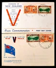 NEW ZEALAND 1946 WAR V PEACE FDC DUO (JF)