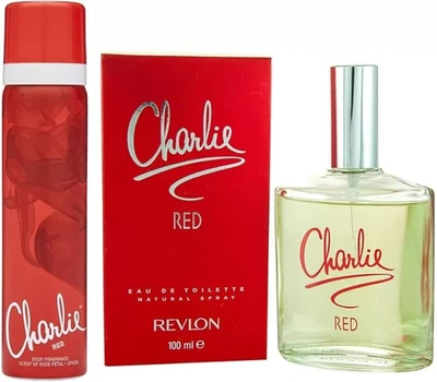 Revlon Charlie Red Eau De Toilette Perfume and Body spray Fragrance Set