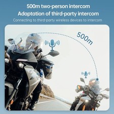 Q29 Motorcycle Helmet Intercom Bluetooth Headset with 1080P HD Camera