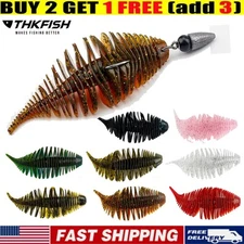 THKFISH Soft Plastic Swimbait Worm Fishing Lures Bass Lures Swim Baits Lures New