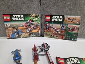 LEGO Star Wars 75012 BARC Speeder with Sidecar 100% Complete W/Manual & Cut Box
