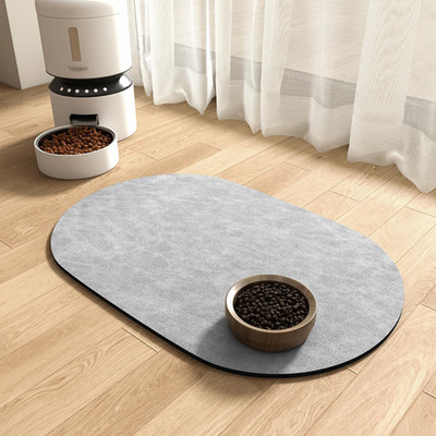 Absorbent Dog Food Mat-Cat Dog Mat for Food and Water Bowl, Quick Dry Pet Food M
