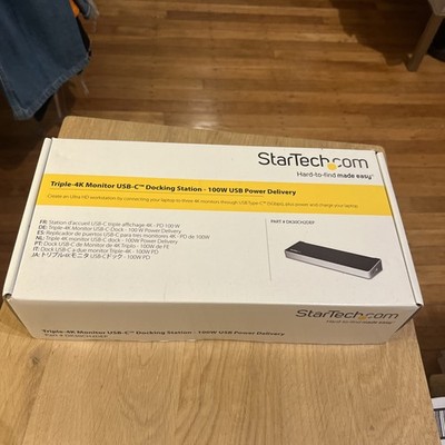 StarTech DK30CH2DEP Triple 4K Monitor USB-C Docking Station