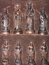 SAC Studio Anne Carlton Vintage King Arthur & Camelot (?) Chess Pieces - England